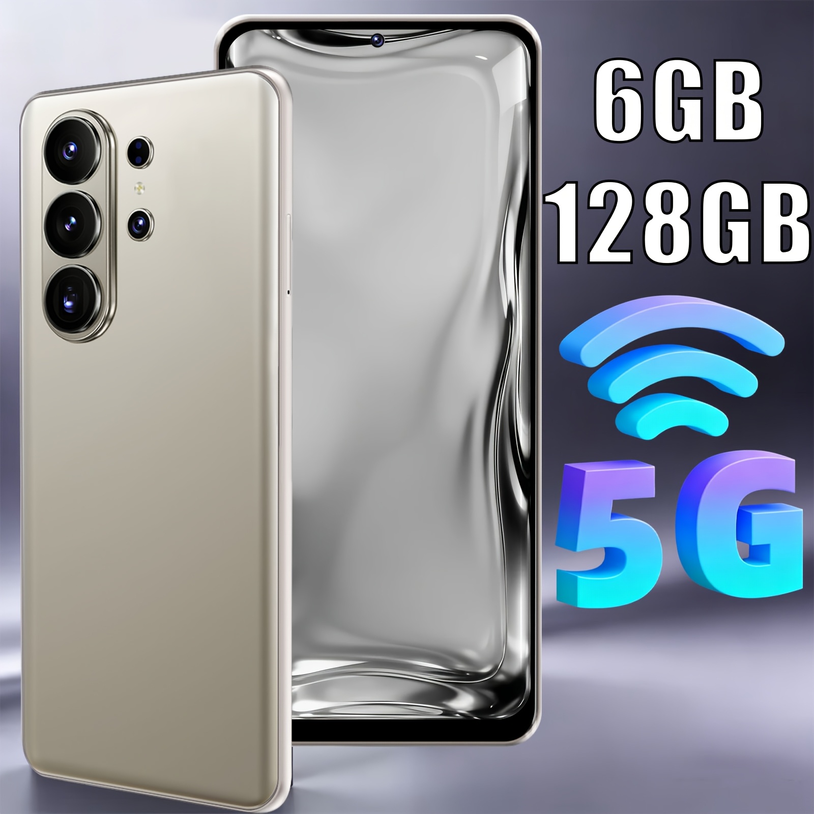 Unlocked 5g Phone 6gb 128gb Storage 6.8" Hd Screen, , , Built-, Type-c, Full Accessory Kit, Holiday Gift For