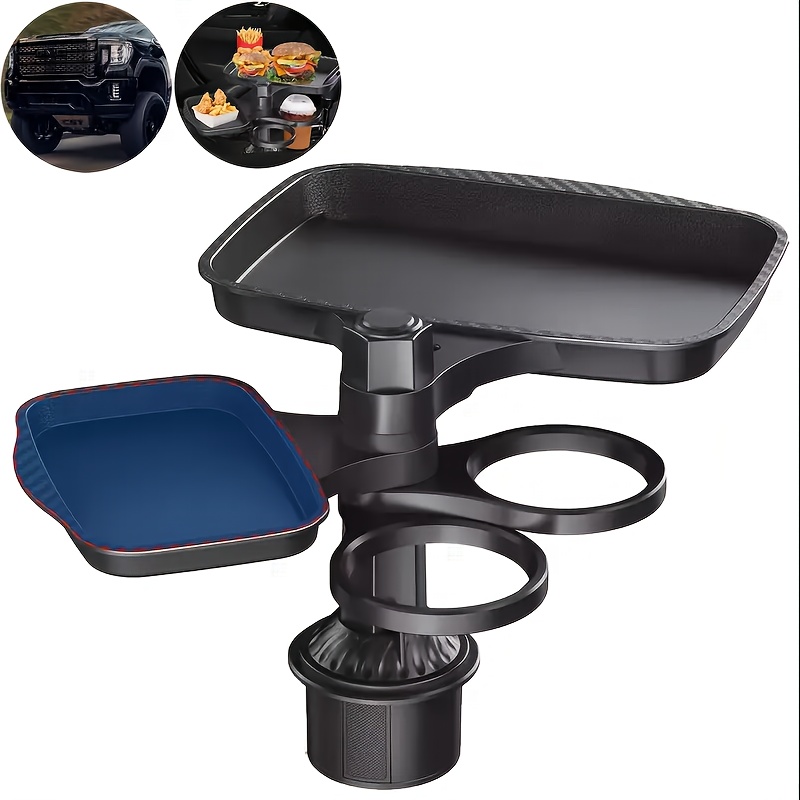 TEMU 360° Rotate Car Cup Holder Tray To Keep Your Drinks And Food Organized