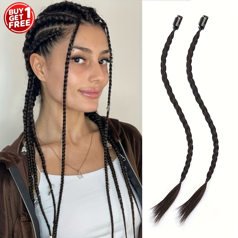B1g1 Free Synthetic Braids Clip In Hair Extensions Boxing - Temu