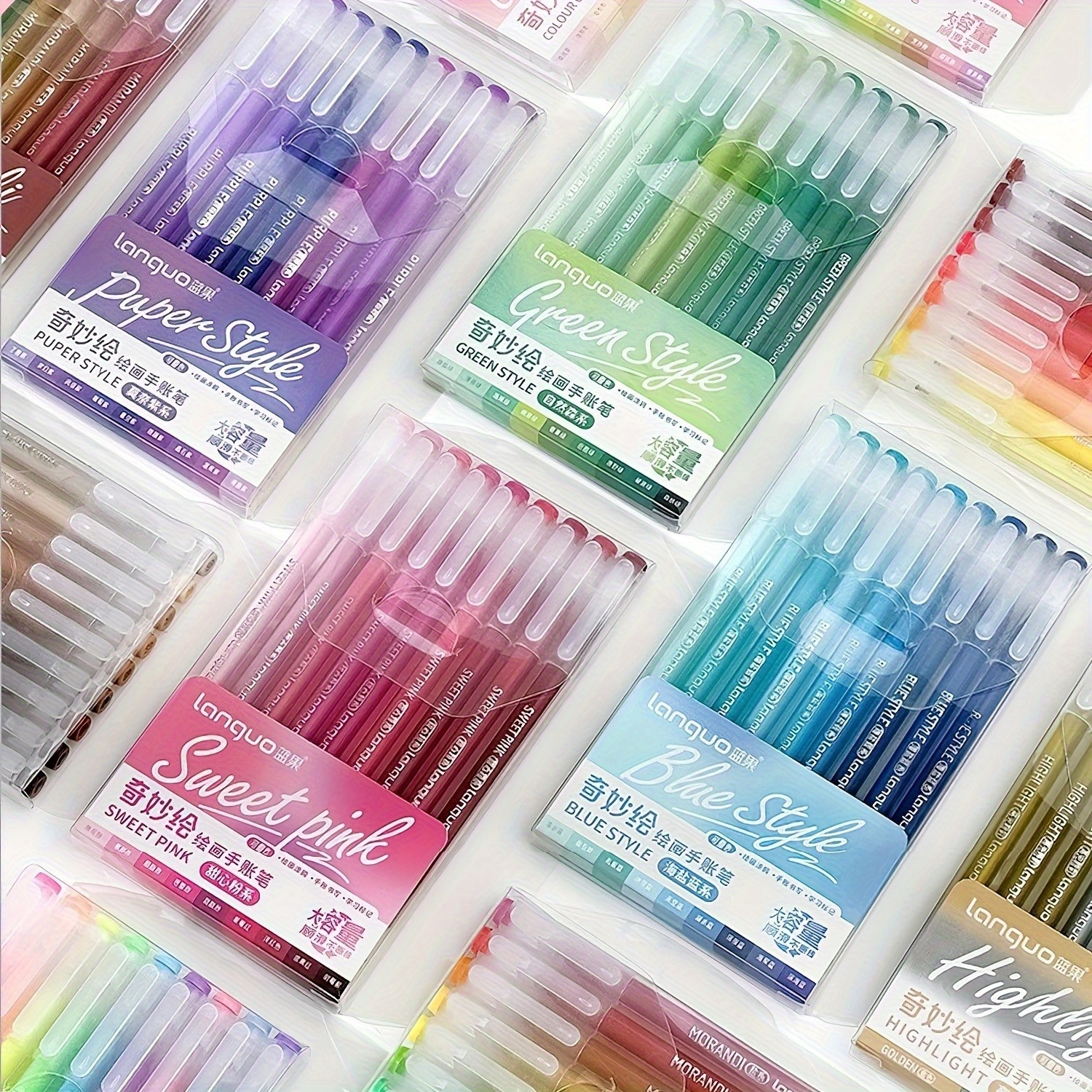 36 72 162 168pcs of   color gel pens large capacity   pen painting pen note highlighter highlighter suitable for office painting graffiti school stationery art supplies