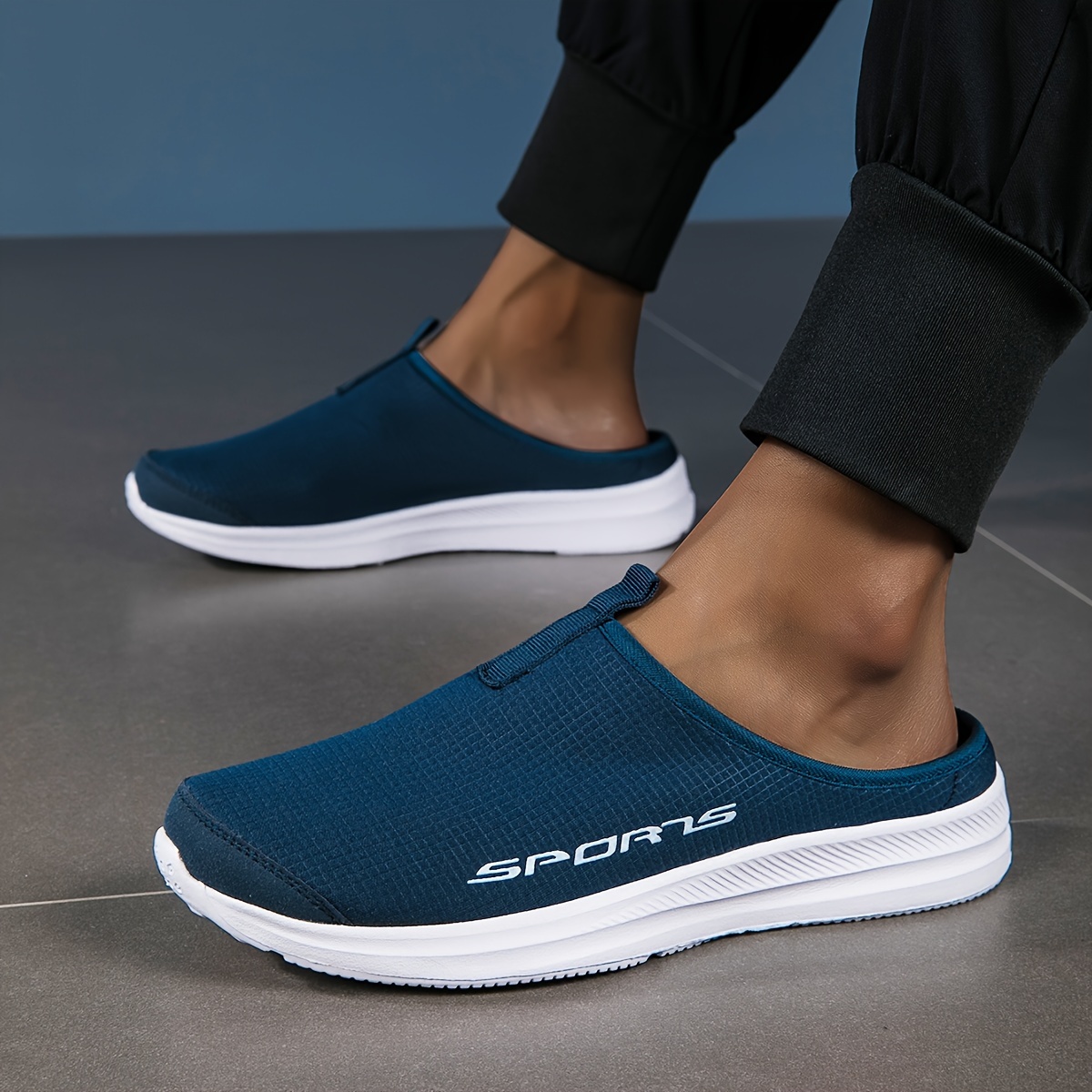 TEMU Men's Slip On Hollow Out Casual Shoes Breathable Lightweight Solid Comfy For Outdoor Walking Fishing