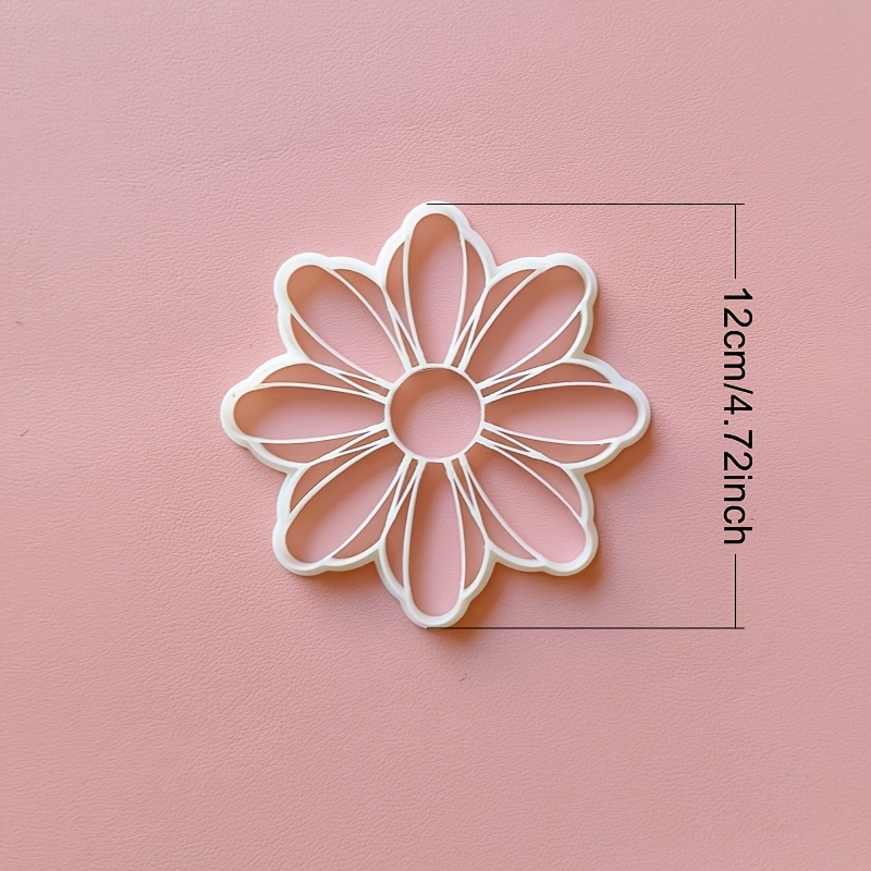 TEMU Polymer Clay Home Jewelry Plate Making Tool, Soft Pottery Craft Accessory Mold, Petal-shaped Jewelry Plate Cutter, Petal Flower Shaping Clay