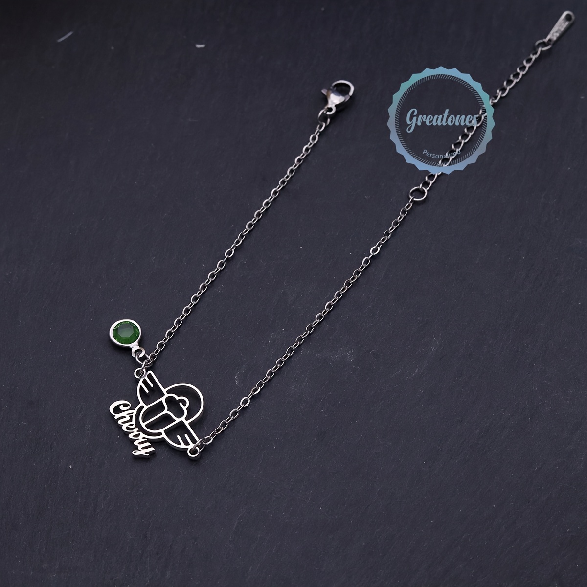 Personalized Custom Stainless Steel Bohemian Bird Bracelet