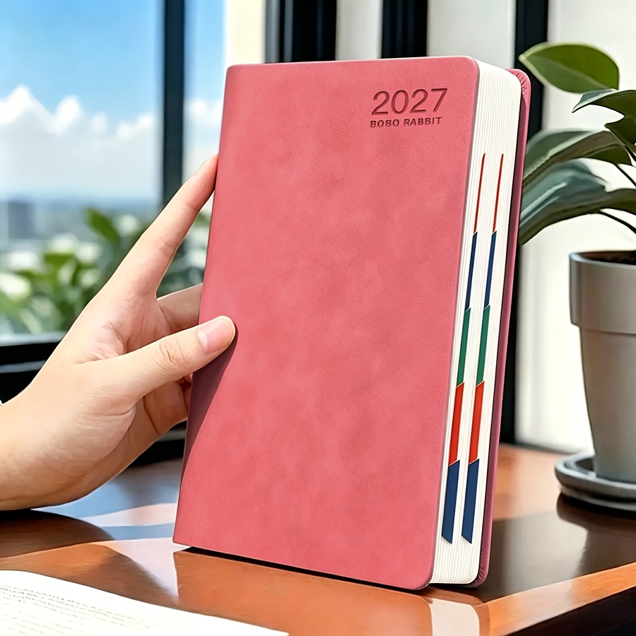 TEMU BOBO RABBIT 2027 Tagesplaner Kalender Tagebuch, 320 Seiten Komposition Notizbücher mit 365 Tage Selbstkontrolle Checklist,