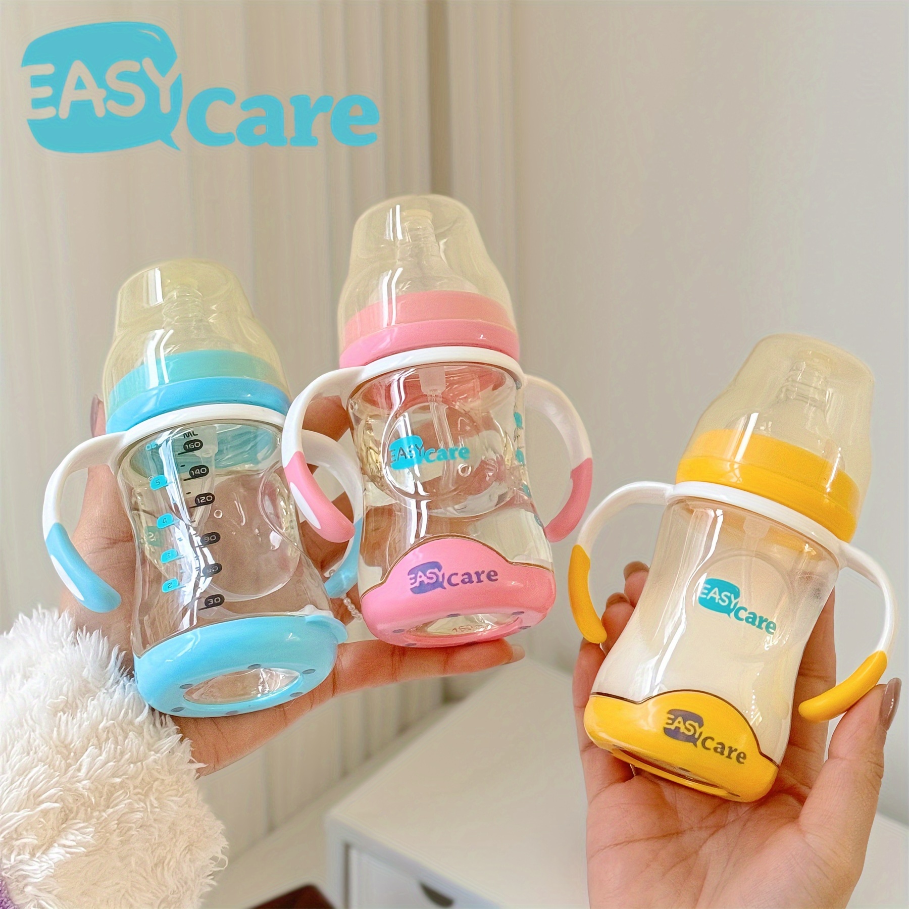 

Easycare Automatic Wide Bore Temperature Sensing Milk Bottle Ppsu Milk Bottle Newborn Baby Breast Feeling Milk Bottle, Easy To Grasp, Bpa Free, 160ml Infant Milk Bottle, As , Chrismas Gift