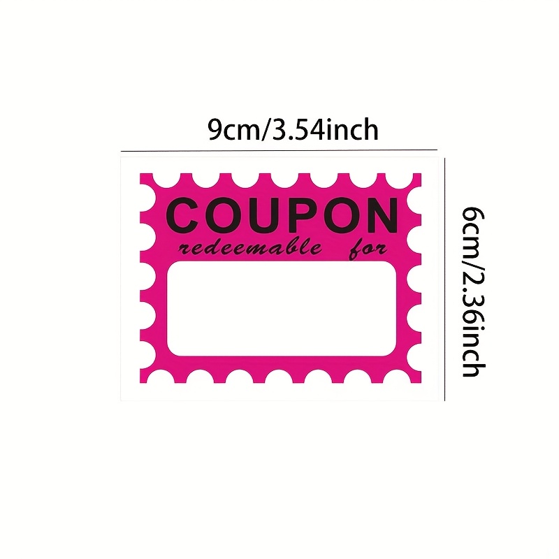 50pcs pack coupon cards prize blank Temu Australia