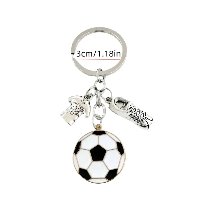 Football Player Gifts Soccer Keychain Gift For Players & Fans | Football Field Key Ring For Sports Bags & Backpacks Soccer Player Gift - Foto 2