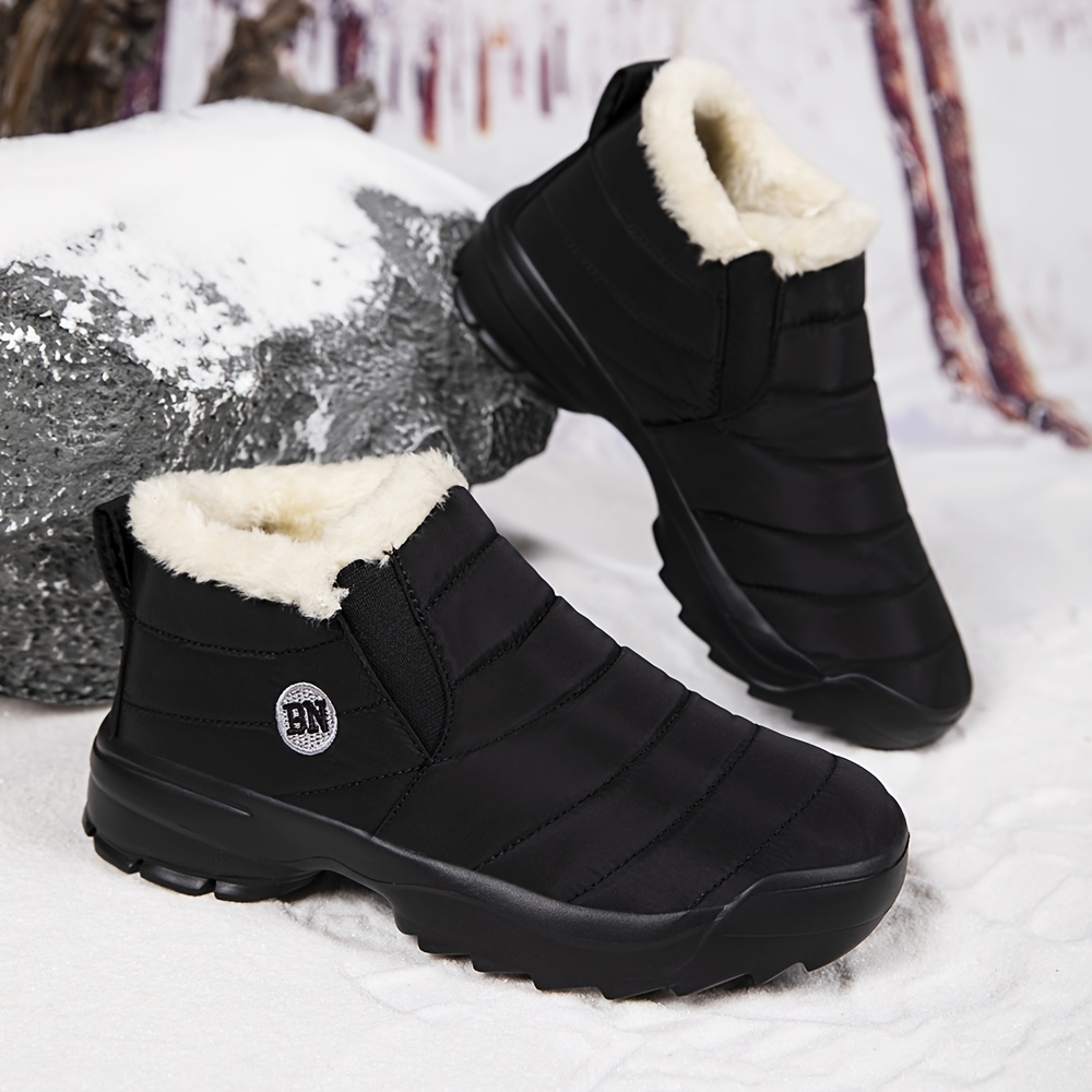 Men's Snow Boots, Warm and Comfortable Ankle Boots for Outdoor Hiking