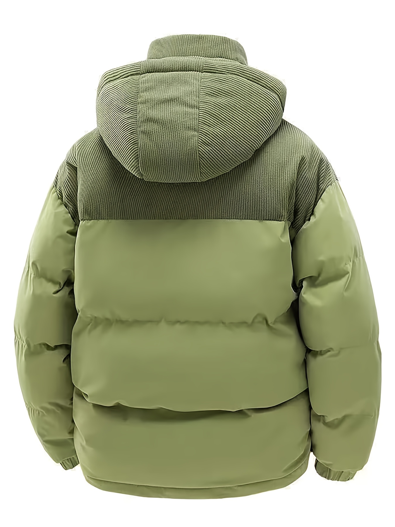 Men's Thickened Warm Hooded Jacket with Print Design