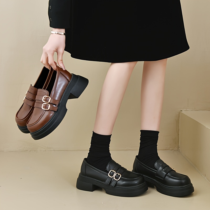 純正特注【TOGA】ダブルバックルシューズ　Double buckle shoes 靴