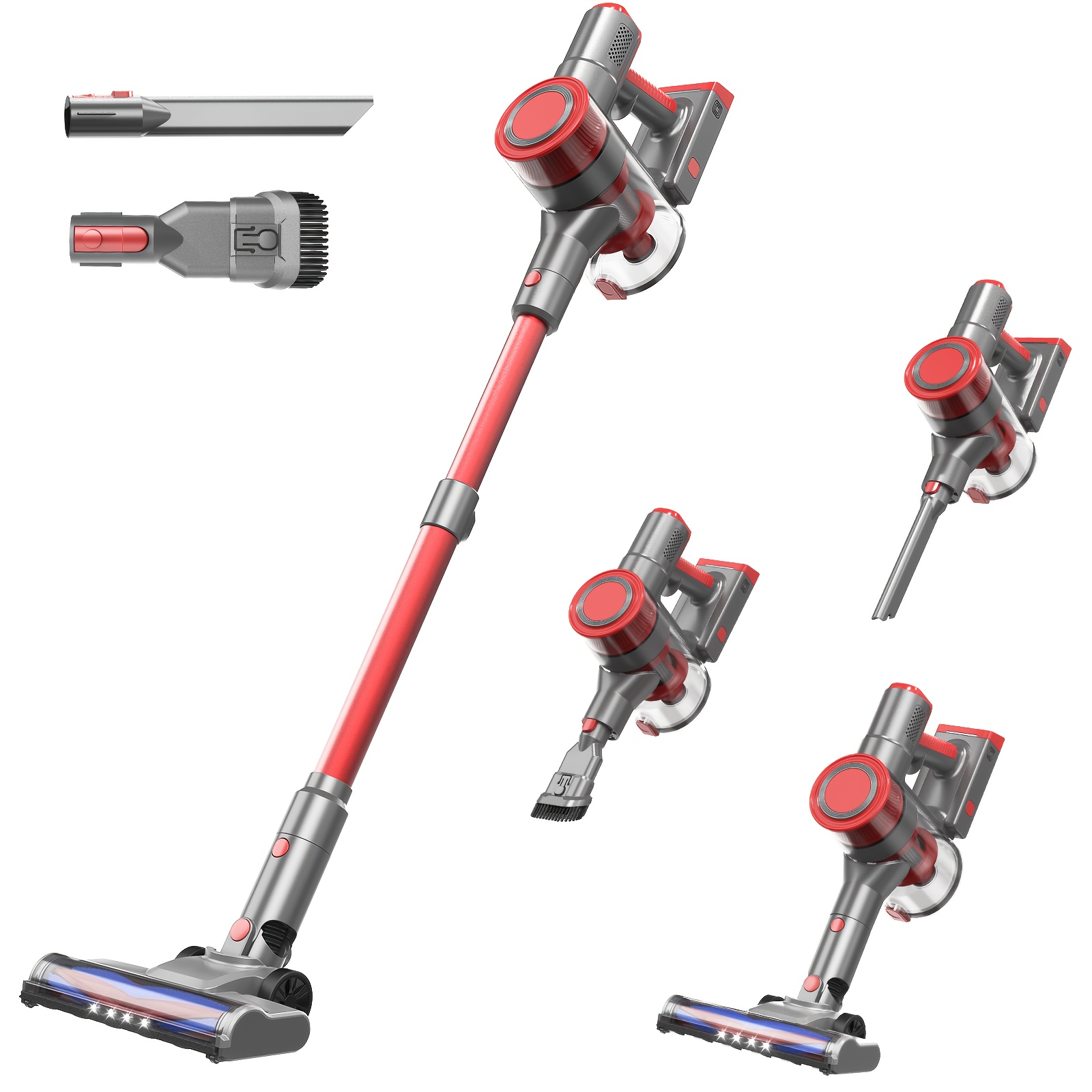 

Bsnaw X8 - 6-in-1 Powerful, Lightweight & Rechargeable With 40min For Hardwood, Carpet & Pet Hair Cleaning