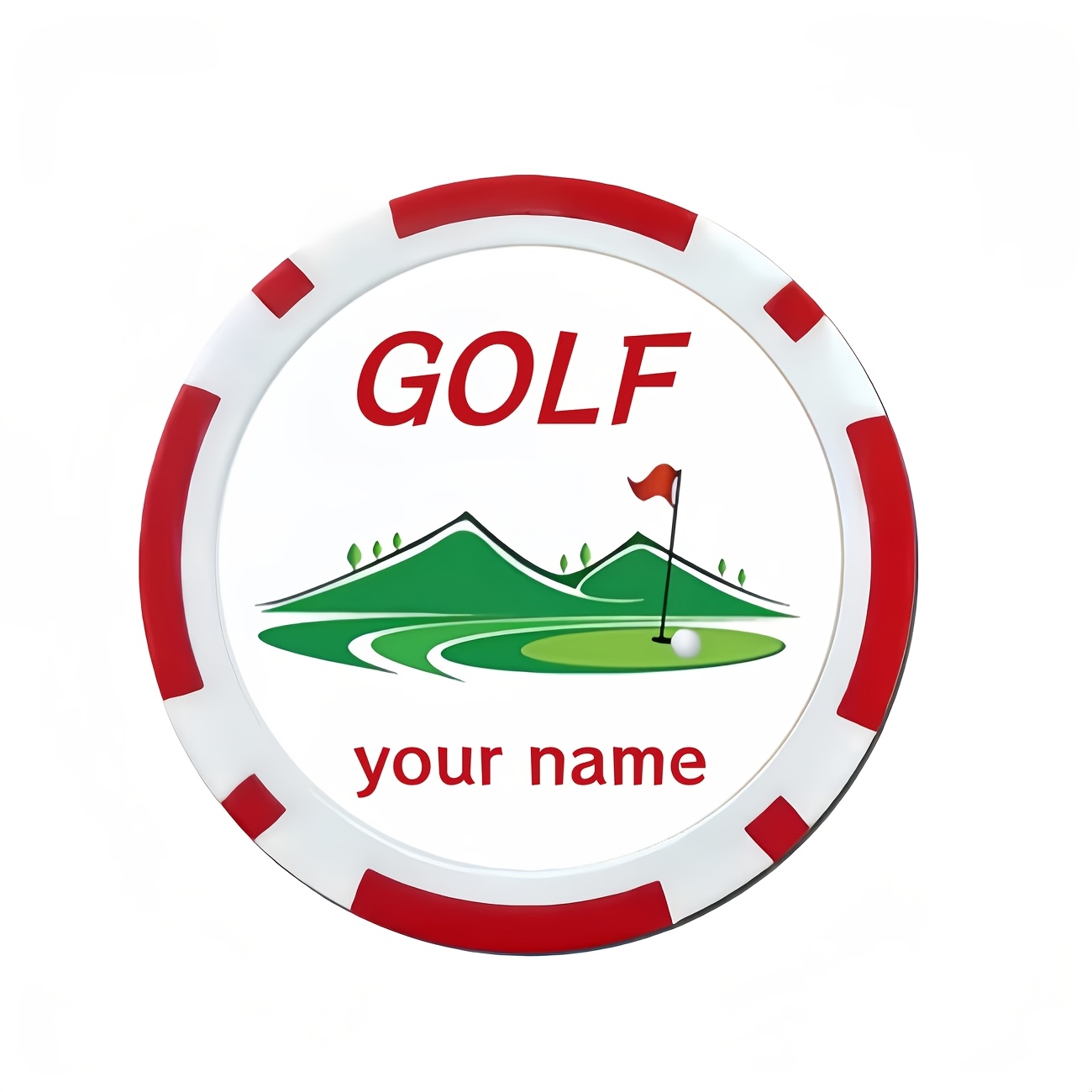 TEMU Custom 1pc Golf Marker , Enhancing Golf Gear, Perfect Gift For Golfers (father's Day, Birthday, Christmas), | Premium Custom Gift