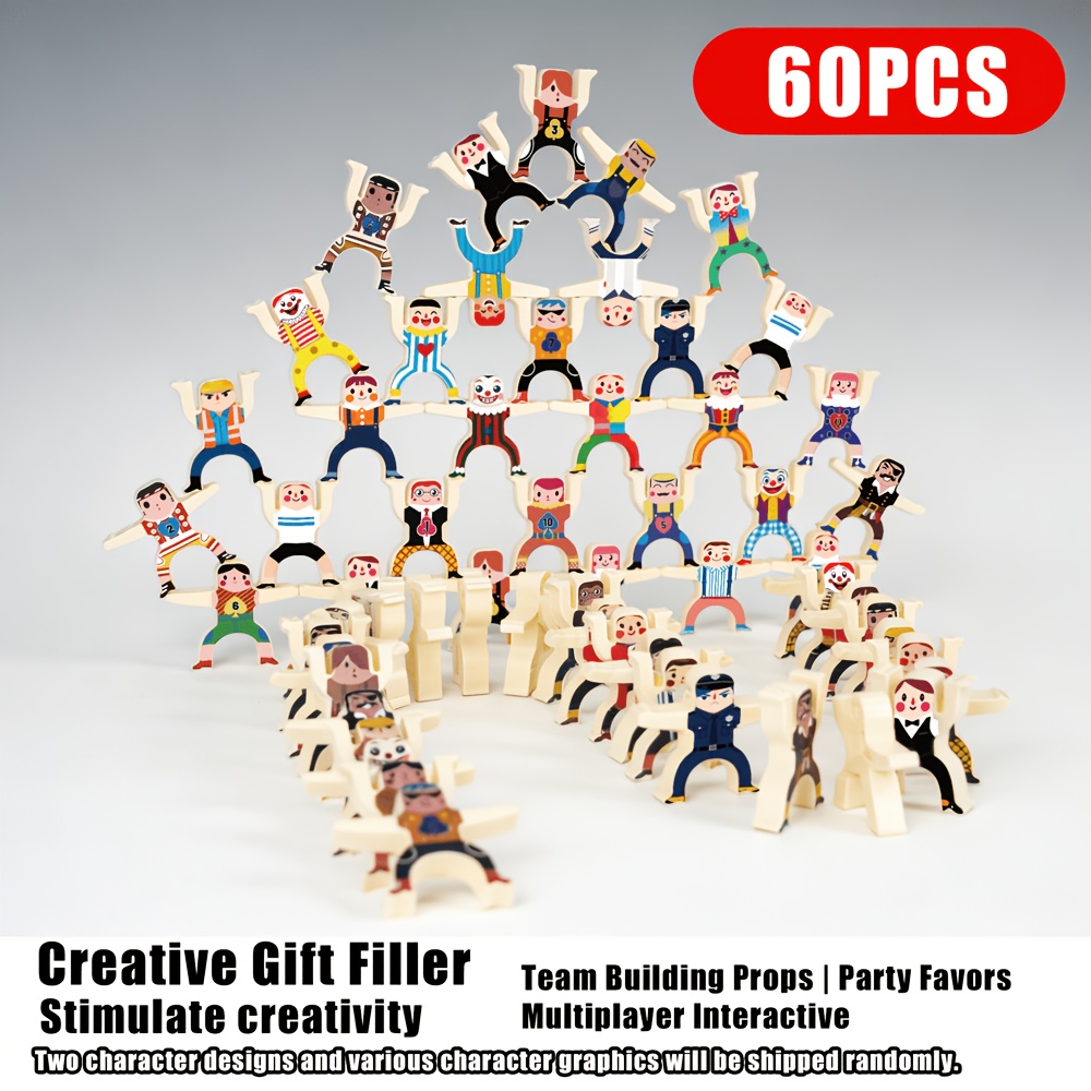 TEMU 60 piezas/30 piezas de apilables, ideal para reuniones sociales, opción para juegos de , se apilan juntas, se pueden convertir en dominós,