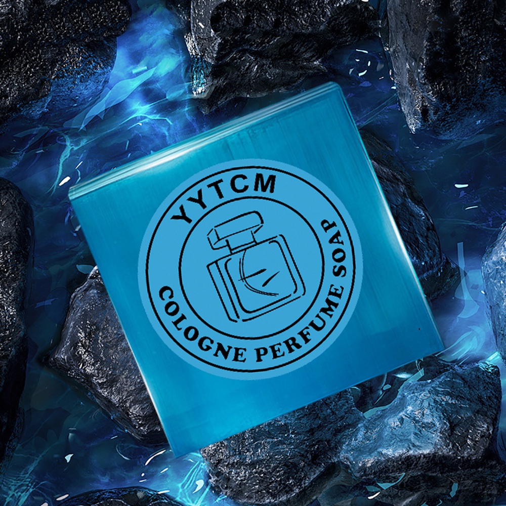 1pc Men's Cologne Soap, Cologne Perfume Soap, Bath Soap Face Wash Bath Body Soap Essential Oil Handmade Soap 70g