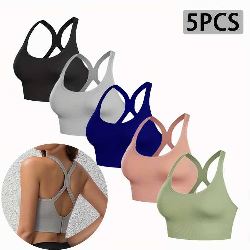 5 piece set of compression sports bra sold by 100 Spartans