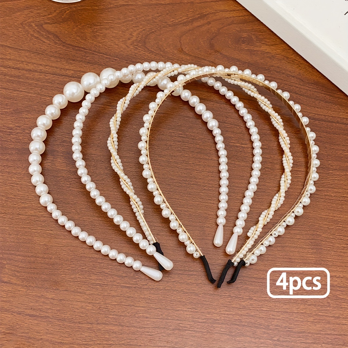 TEMU 4pcs Beads Hair , , Fairy Temperament , Suitable For Hair Accessories