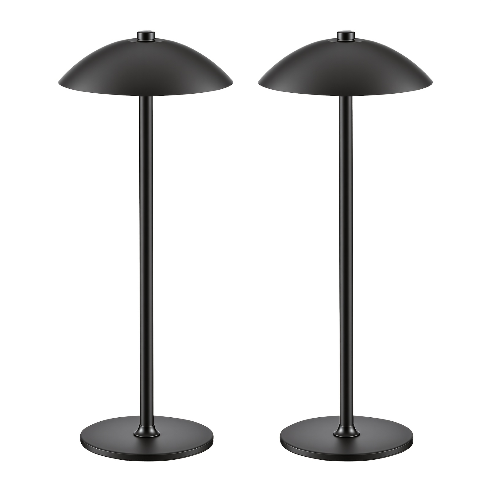 Image of Modern Minimalist Black Table Lamp-touch-control, 3-color Adjustable, 4000mah-perfect For Bedrooms, Home Offices, Living Rooms, And Offices, And An Ideal Gift For A