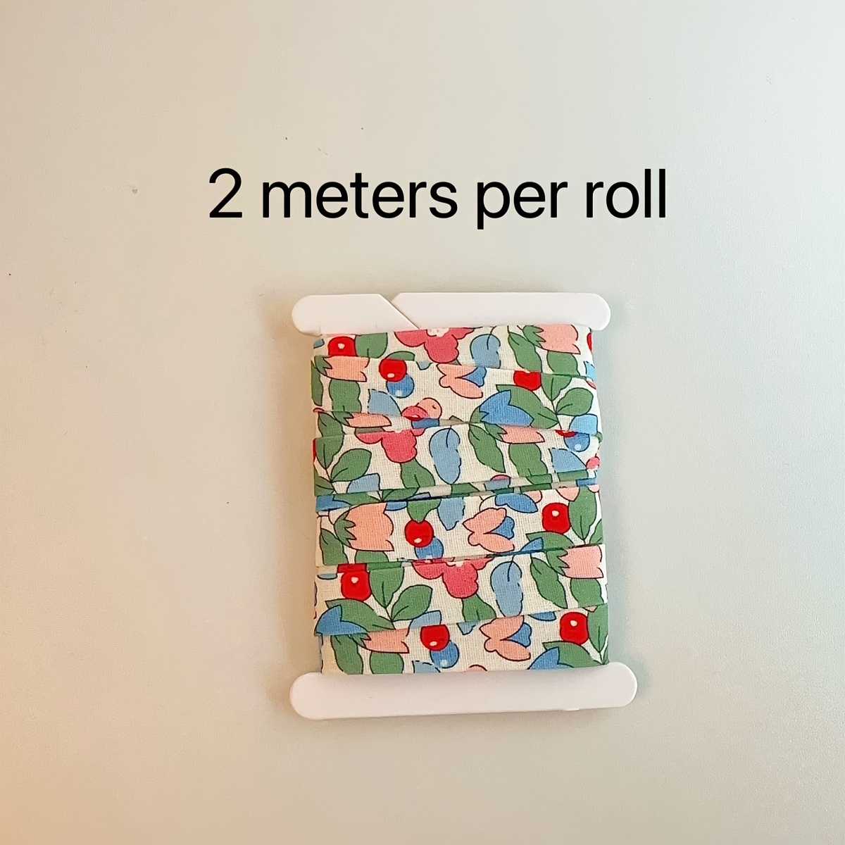 TEMU Ruban en tissu de prairie de fleurs fraîches pour emballage cadeau, accessoires pour cheveux main, nœuds, attache de boîte cadeau et sangle