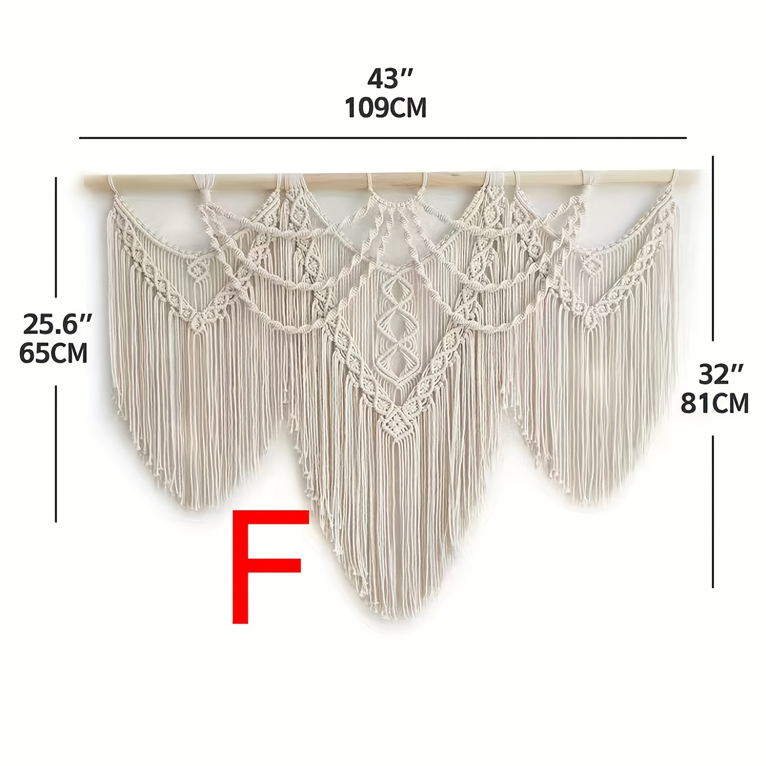 1pc bohemian style tapestry   with wooden sticks headboard decoration tapestry
