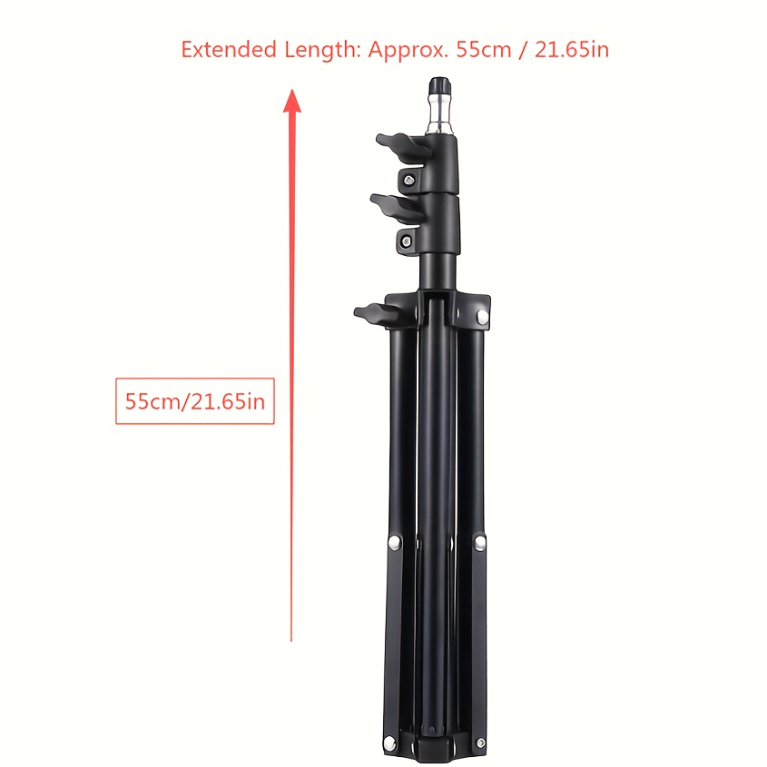 TEMU Adjustable Height Projector Tripod Stand - Carbon Steel And Pp Durable Construction, Suitable For /yg200/m24 And Most Projectors,