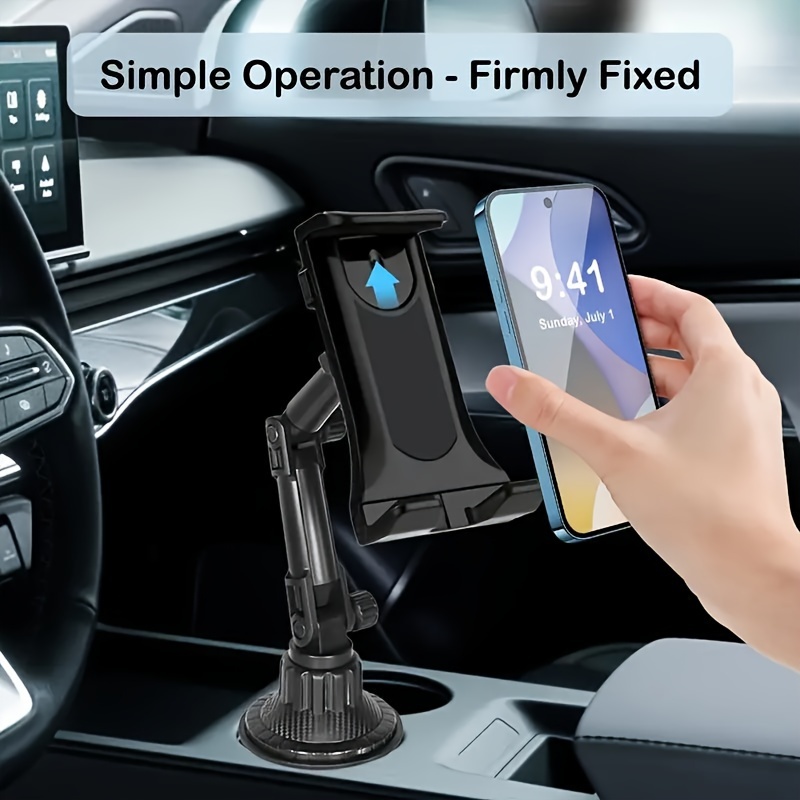 

Zyhy Car Mount: Dual-device Holder For Smartphones And Tablets - Suitable For Water Bottle Holes