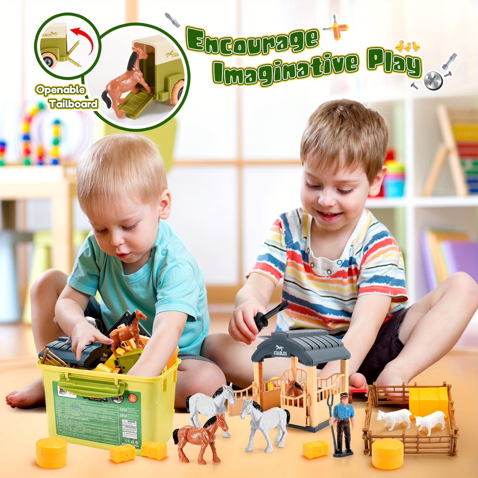 

20pcs Multi-model Toys Cognitive Model, Simulation Farm Scene Life Set, Christmas, , Or Birthday Gifts