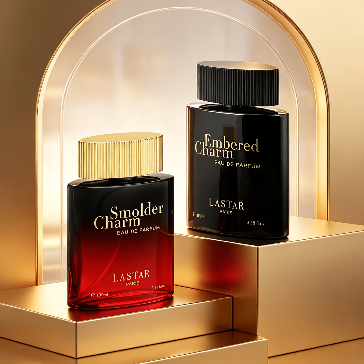 Image of 2 Large-size Bottles Of Men's Cologne, 200ml Each Great Value And Long-lasting. Spicy Oriental + Amber Notes. Long-lasting Men's Eau De Parfum That Masks Odors. Men's Deodorant. Gift For Your Husband.