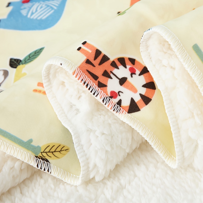 double layer plush baby blanket thickened fleece lamb velvet