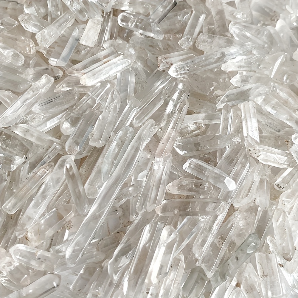 

50g/60-80g/100g Per Bag Tiny Matchstick Rough Quartz Crystal Bulk Natural , Small Crystal , Clear Quartz , Tiny