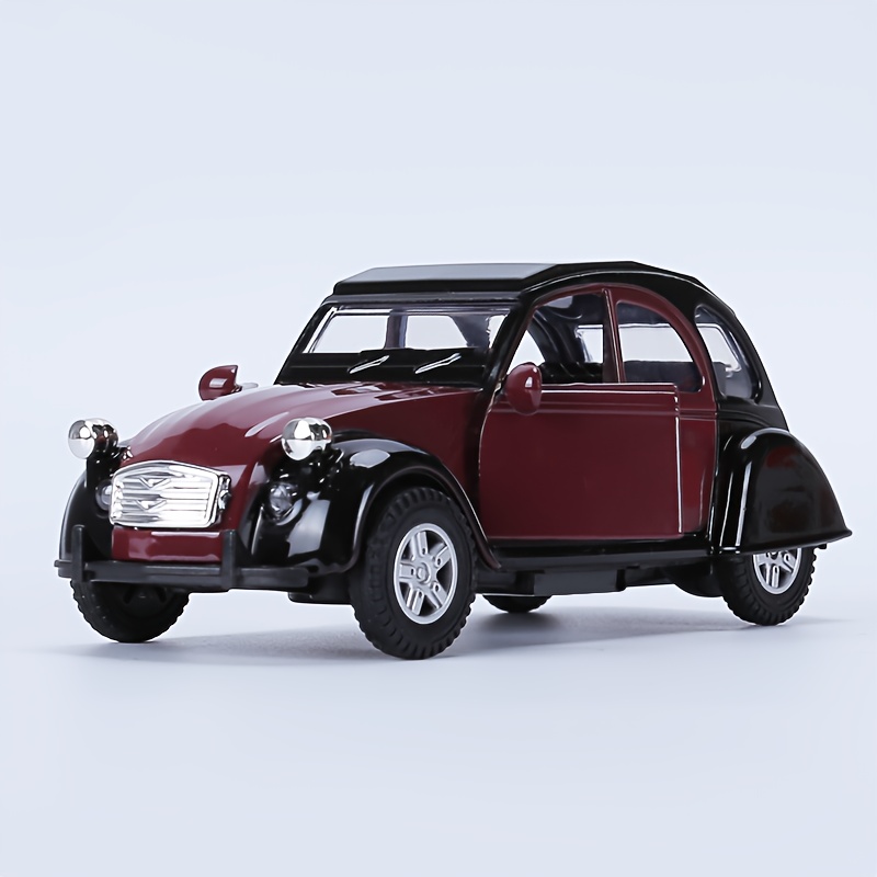 Image of 1:32 Scale Vintage Car Model, Doors That Open, Exquisite Collectible Ornament, Classic Nostalgia, Made Of Metal, Perfect Gift Item.