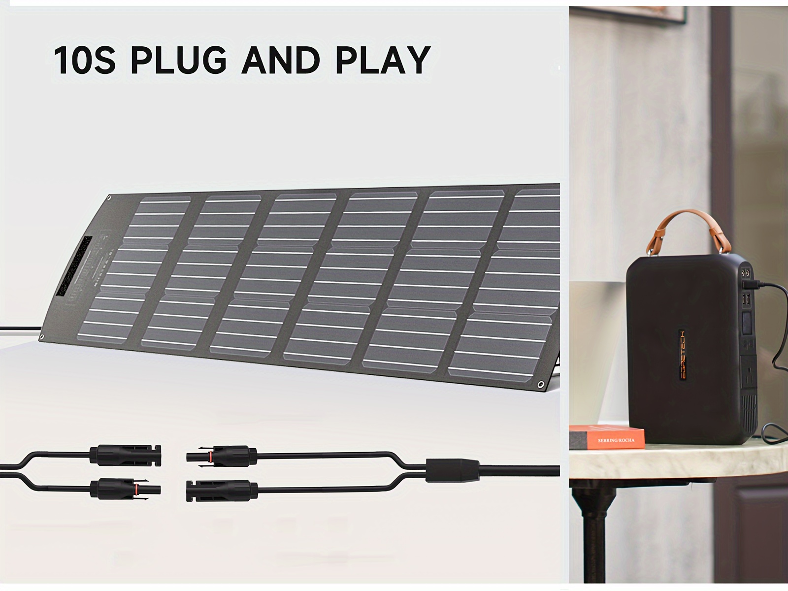 portable solar panel 100w 17 5v with mc 4 to dc5521 xt60 anderson cable 100w foldable solar panels kit with adjustable waterproof ip65 for camping outdoor power station details 5