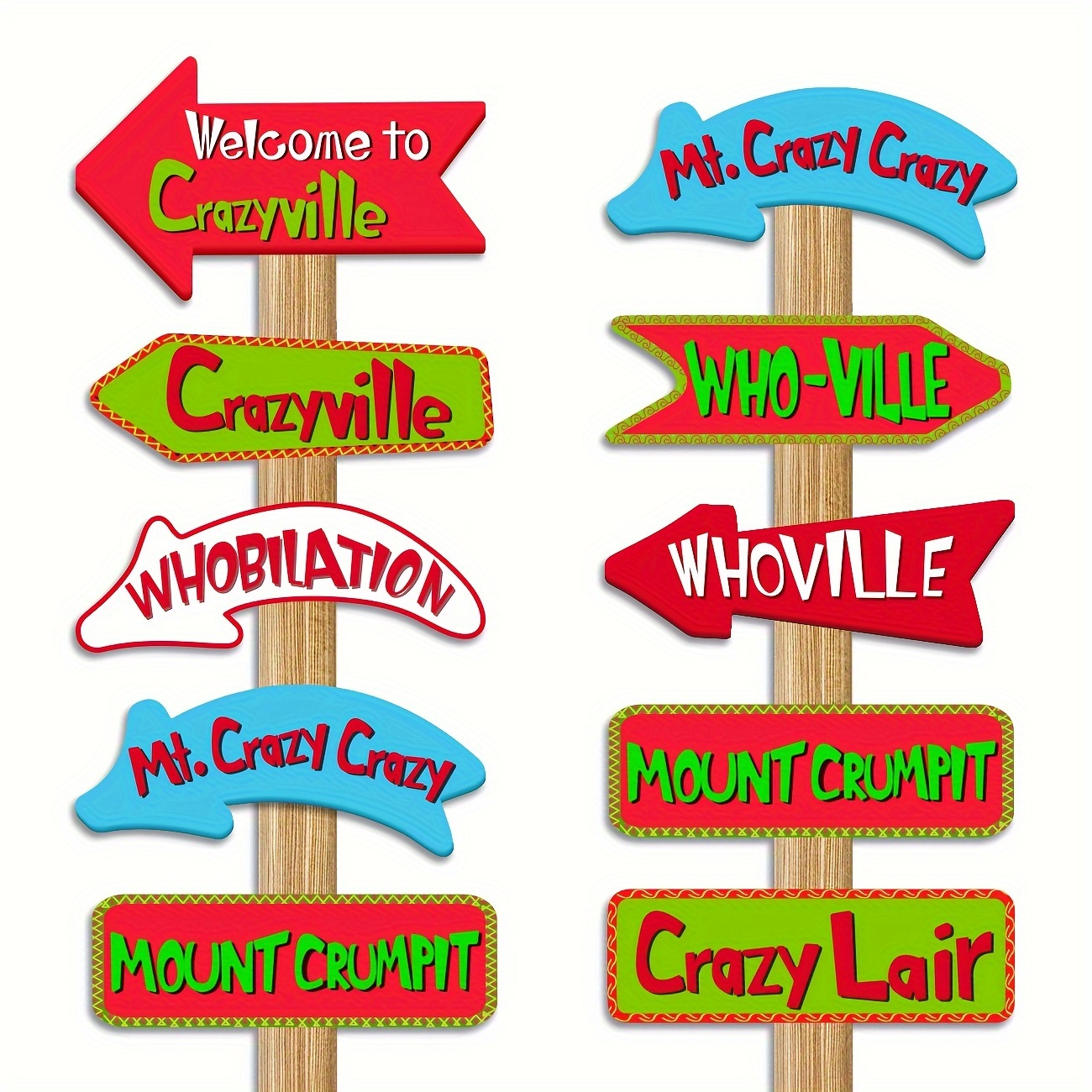 

Whoville - Christmas Decorations, , , No Needed, For Christmas/ Parties & Photo Props Backdrop