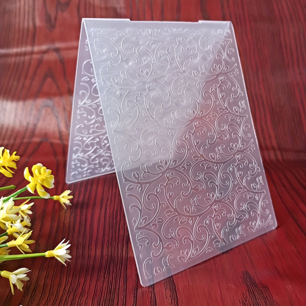 

Elegant Wedding Greeting Card Embossing Folder - 2d/3d Pvc Template For Diy Scrapbooking, Card Making & Paper Crafts