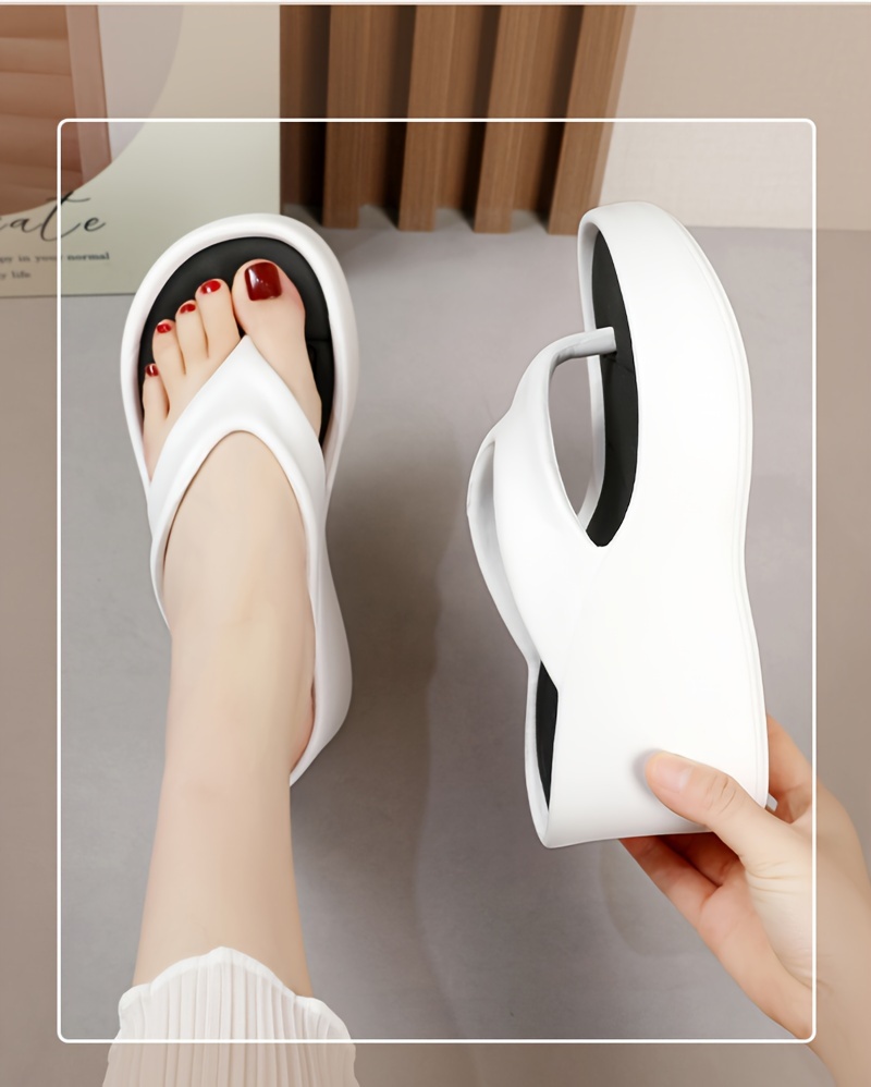 womens   flip flops with arch support casual slide sandals for indoor outdoor summer patio pool non slip eva sole Product details 2