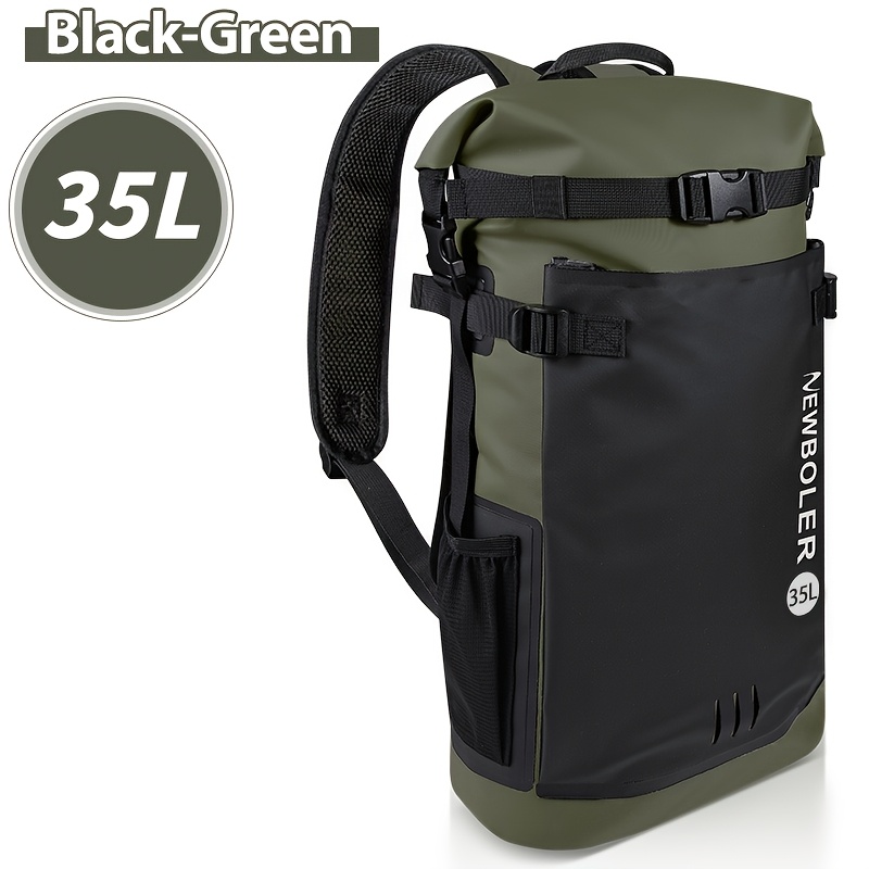 TEMU Newboler 35l High Quality Dry Bag Backpack, Heavy-duty Pvc Floating Backpack, Fishing Tackle Storage Bag, Suitable For Kayaking, Boating, And