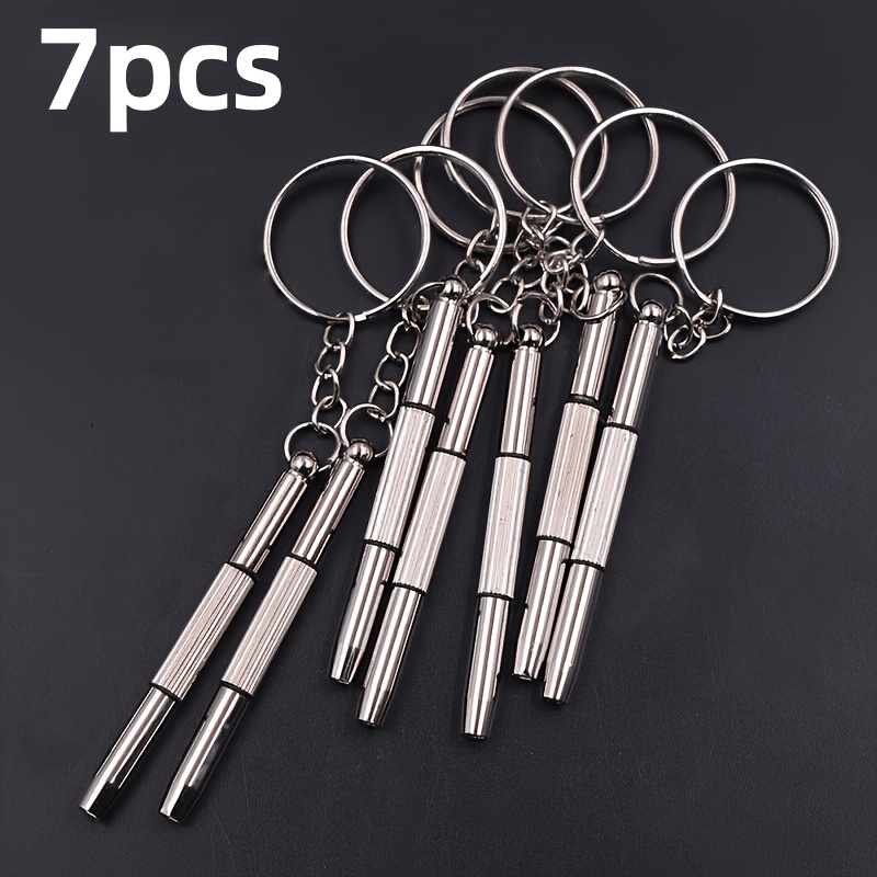 E-shop 7-teiliges Mini-Schraubendreher-Set für Brillen, ein vielseitiges 3-in-1-Reparaturset, ideal zum Reparieren von modischen Brillen, Gläsern,