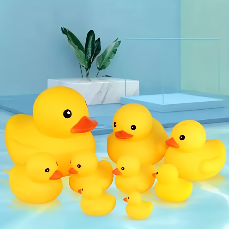 

6pcs Cute & Squeezy Little Yellow Ducks, Perfect For Baby Bathtime As A Small Gift