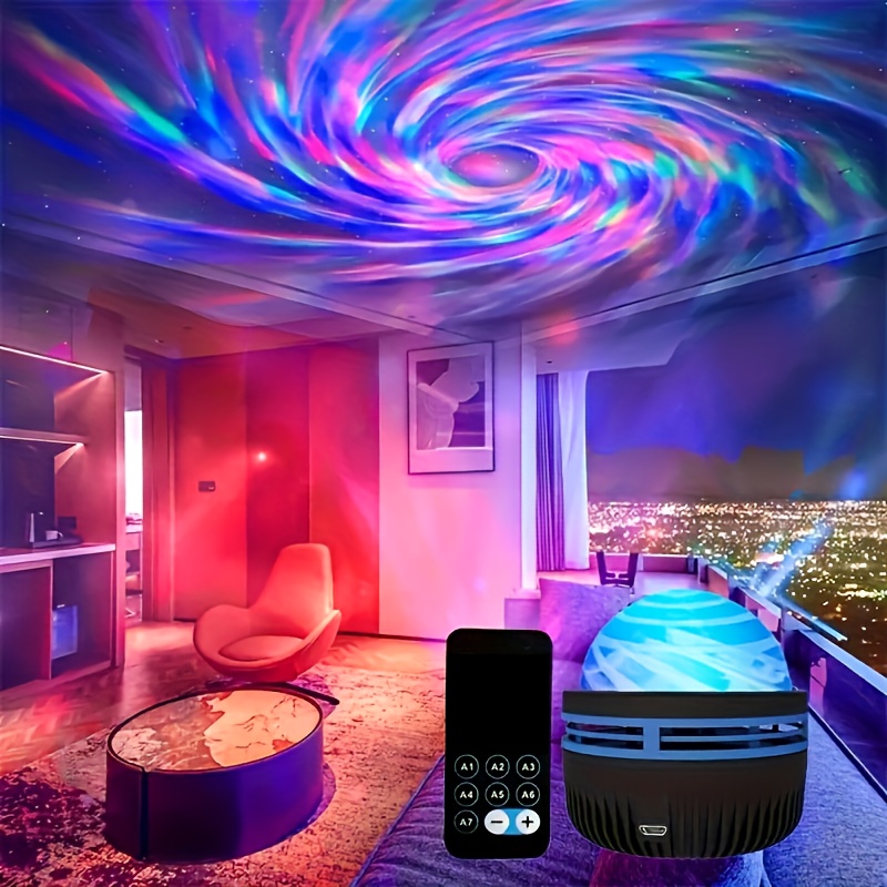 

1pc Lights - Romantic Bedrooms, Add Sparkle To Holidays, Camping & Parties - A Gift For All , 2 In 1 And Ocean Wave Projector