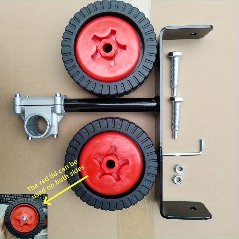 1 Set, Lawn Mower Auxiliary Wheel Gasoline Lawn Mower Support Frame Portable Portable Portable Electric Lawn Mower Support Wheel Lawn Mower Wheel Additions