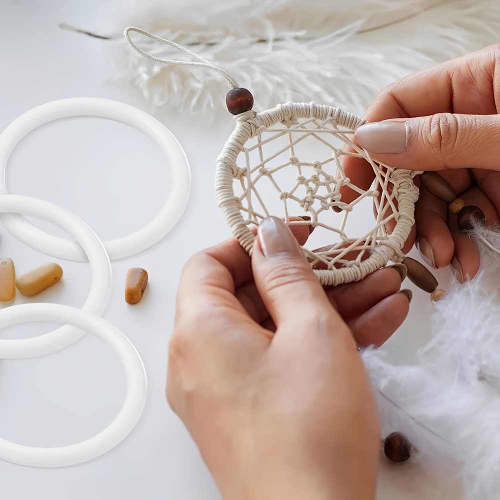 12Pcs Moon Dream Catcher Rings Metal Dream Catcher Rings Hoops For DIY