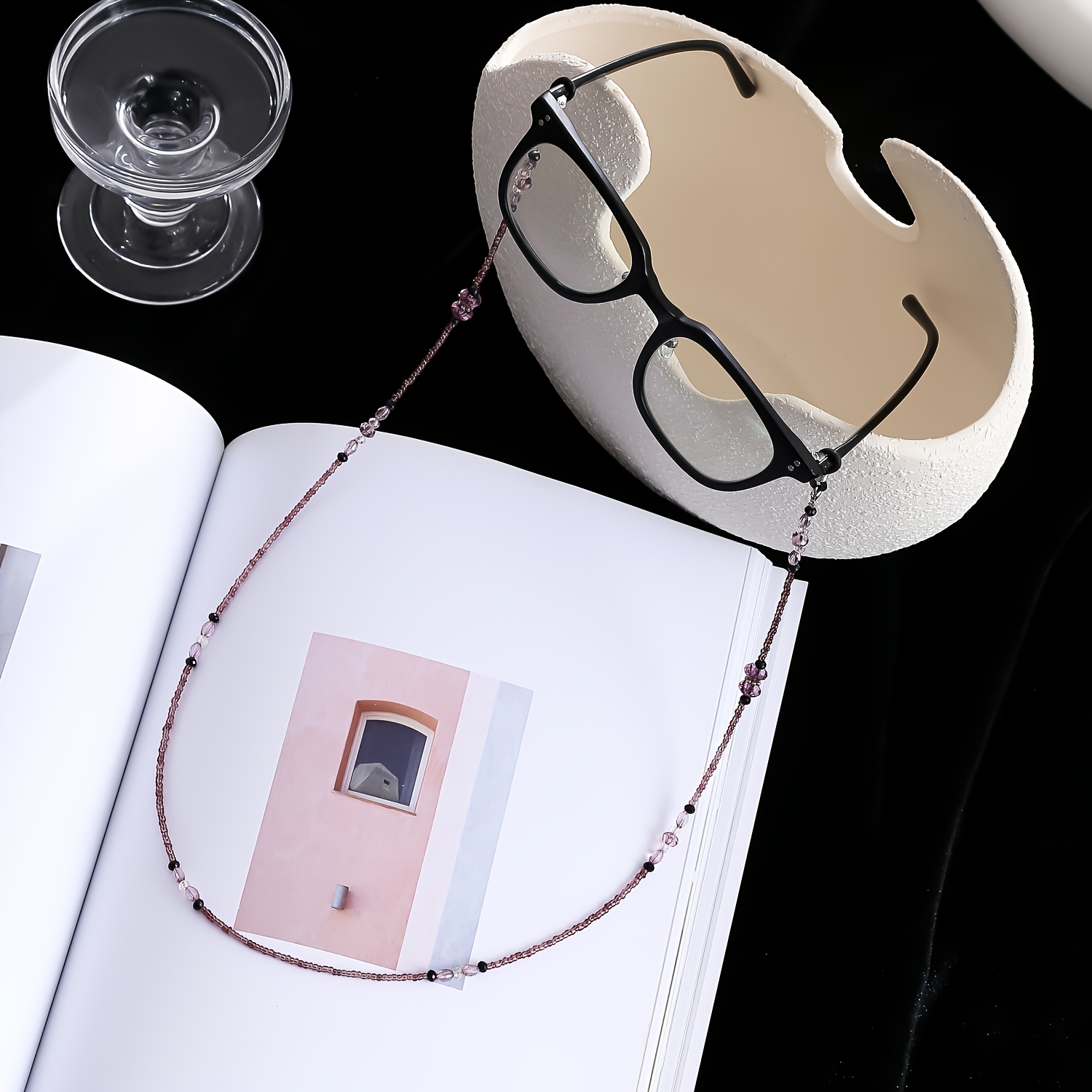 Bohemian Style Beaded Eyewear Chain, Anti-Fall and Loss