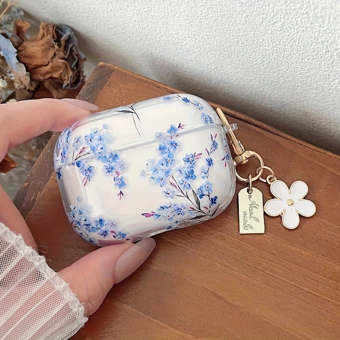 Oil Paint Floral Case For Bluetooth Earbuds Airpods Pro/airpods Pro/airpods 3//airpods 4, Protective Cover, Gift For