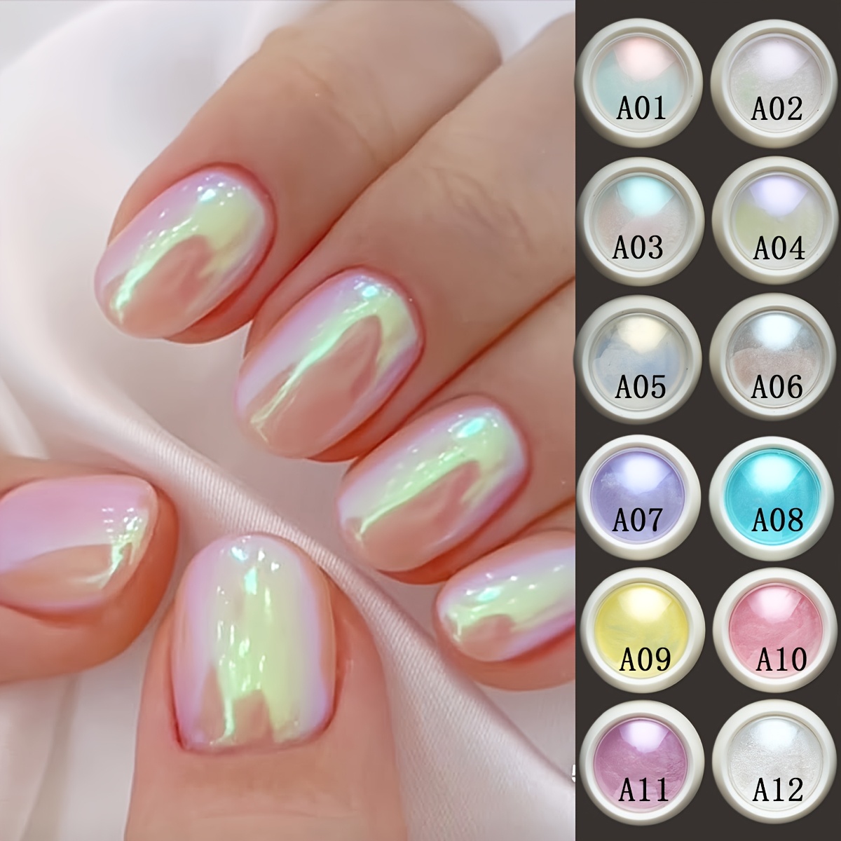 Mermaid Pigment Aurora Hologram – Holografisches Glitzerpigment Für Nails – Ca. 0,5 G