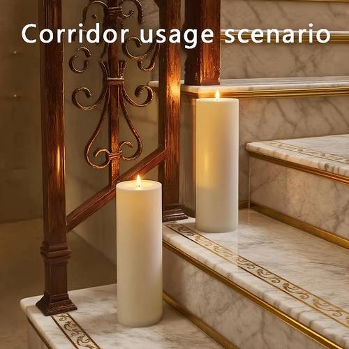 1pc large 30cm 12in realistic flameless led candle with remote control flame effect flickering flame operation abs plastic with button remote switch for outdoor christmas wedding party decorations portable
