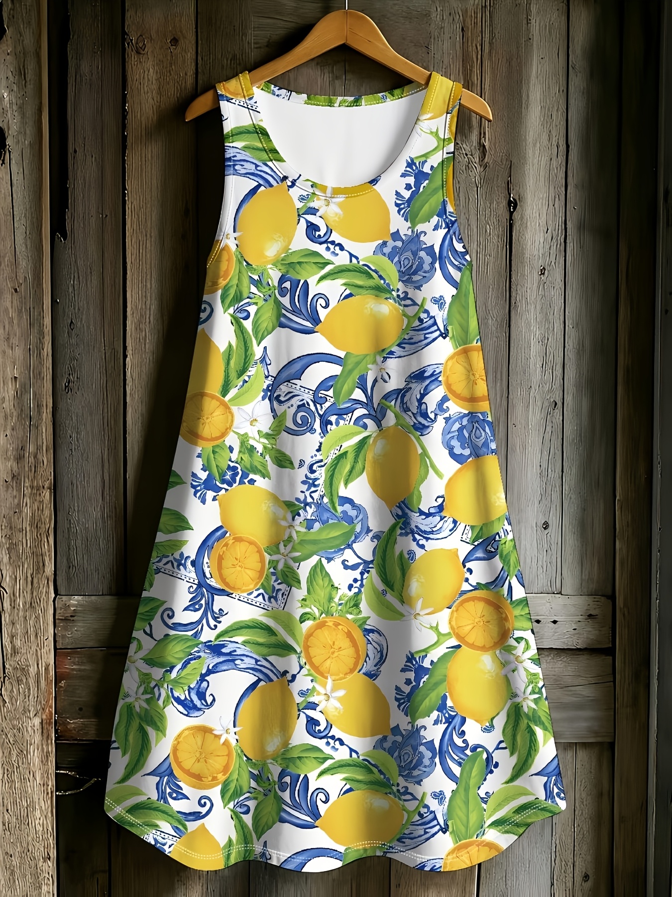 lemon print clothing sold on Temu Canada