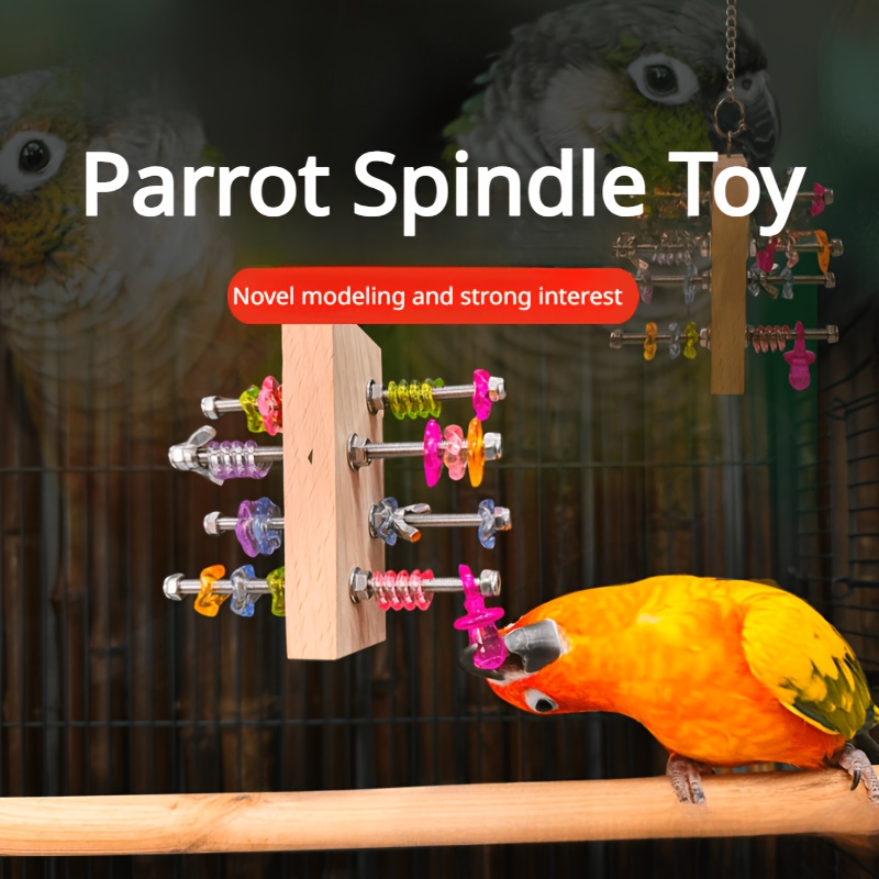 

1pc Parrot Toy, Fun Nibbling Board, Small And Medium-sized Bird Puzzle Nibbling Entertainment To Boredom And Develop Intelligence, Entertainment And Anti-biting Fur