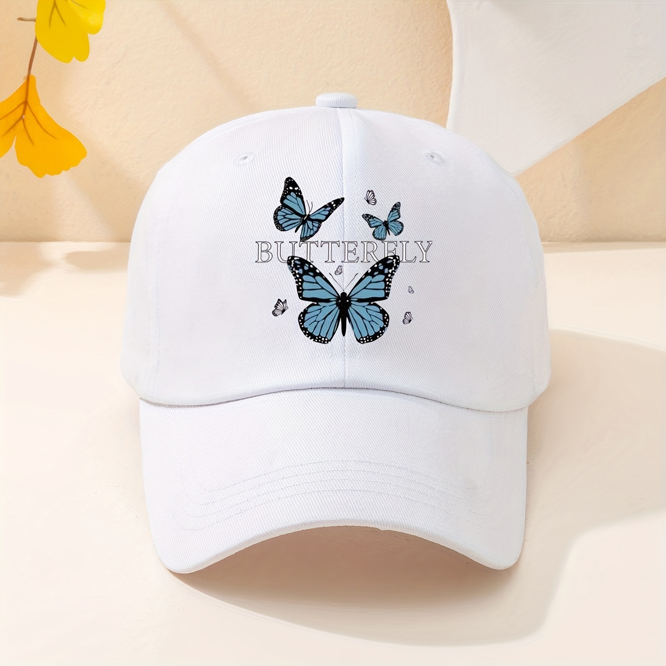 Image of Printed Baseball Cap Outdoor Baseball Cap Neutral Trucker Hat Breathable Adjustable Golf Ladies Summer Fashion Curved Brim Unisex Y2k Couple