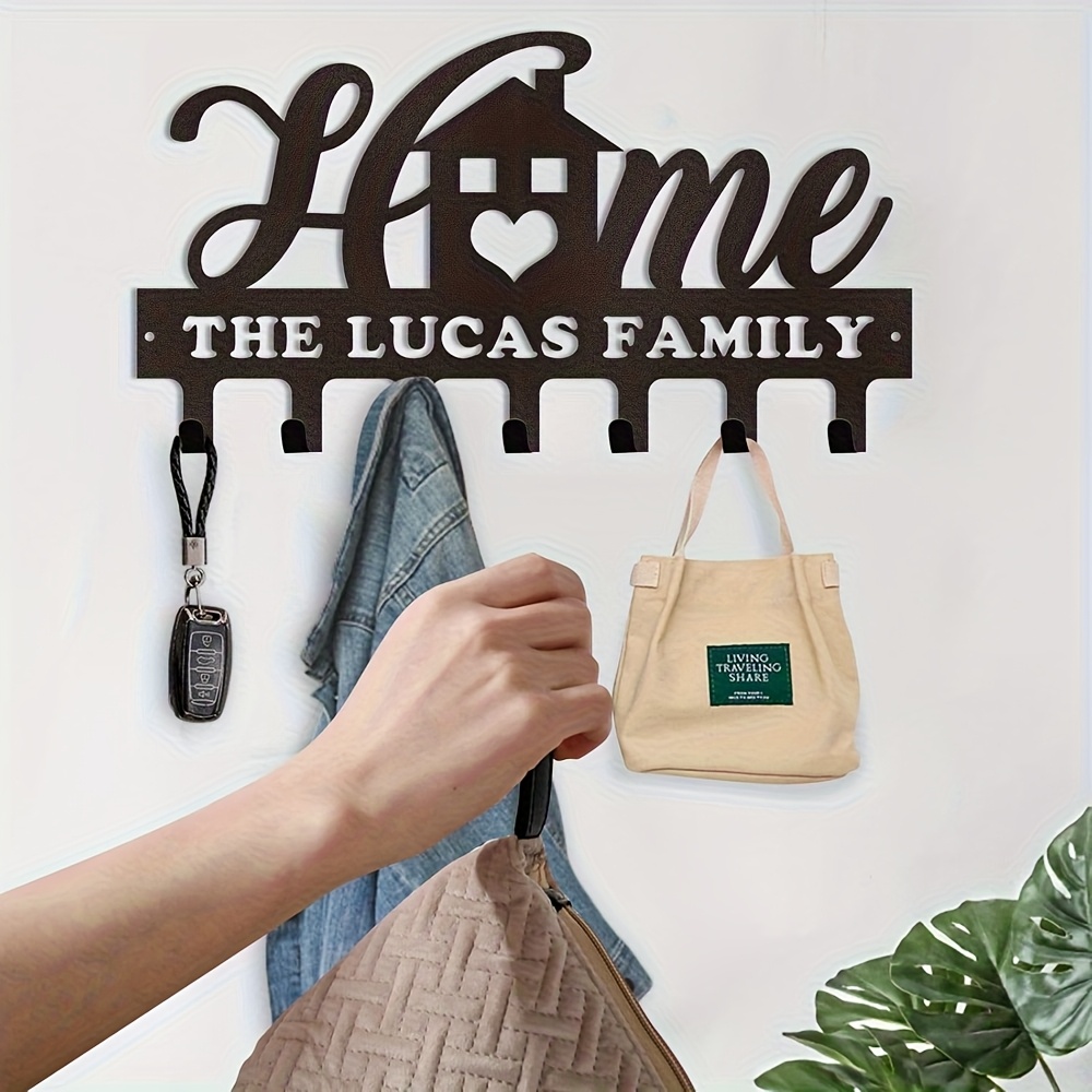 personalized metal key holder custom family Temu Mauritius