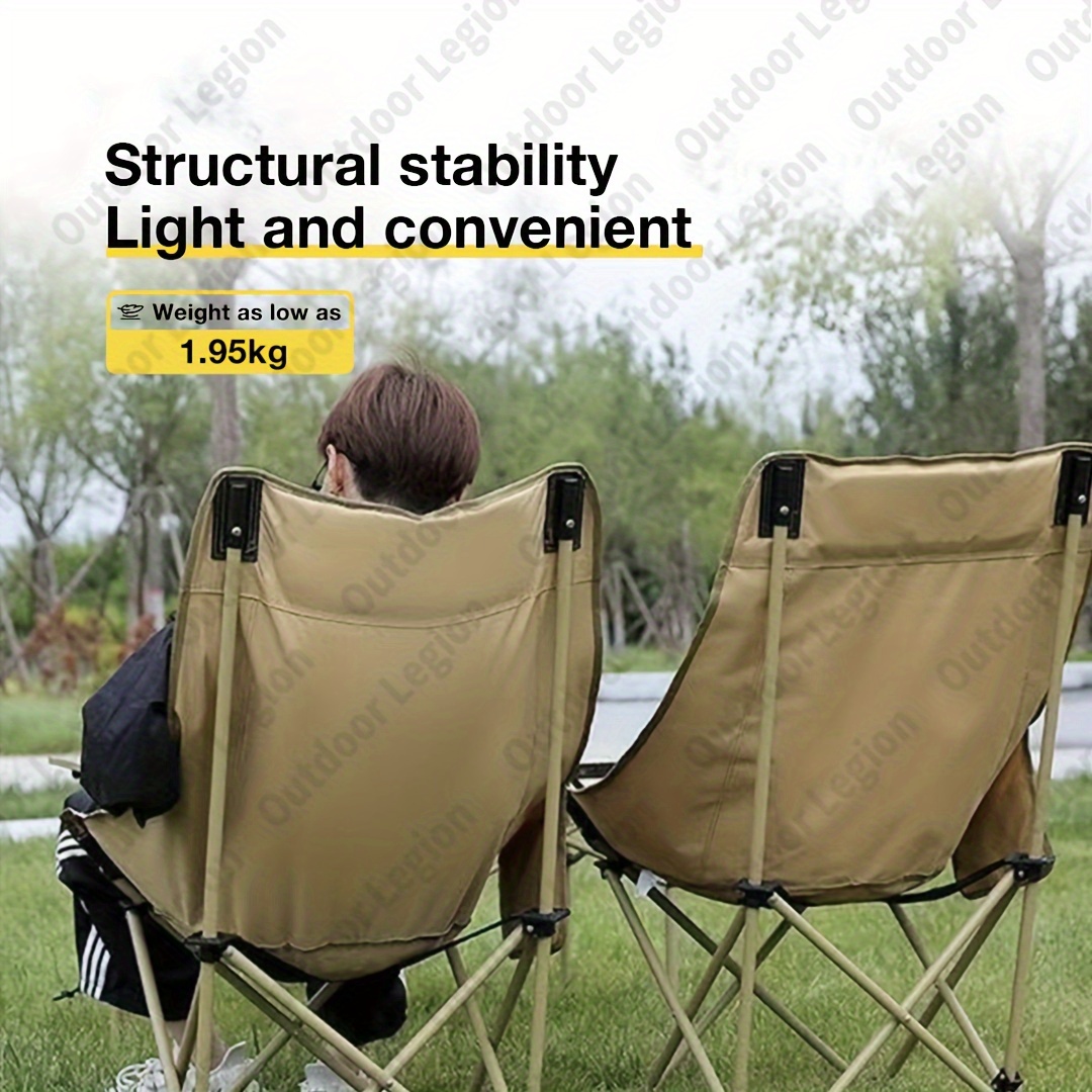 Three sided embrace high back moon chair outdoor folding chair camping ultra lightweight portable folding chair fishing chair sketching chair