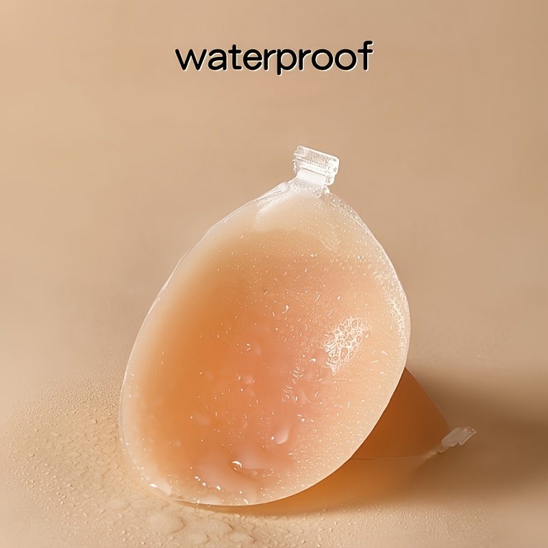 Silicone Front Clasp Strapless Push-Up Bra for Women - Seamless Adhesive Lift with Semi-Transparent Design, 100% Silicone Comfort & Hand Wash Care, Wedding Lingerie & Everyday Underwear Accessories